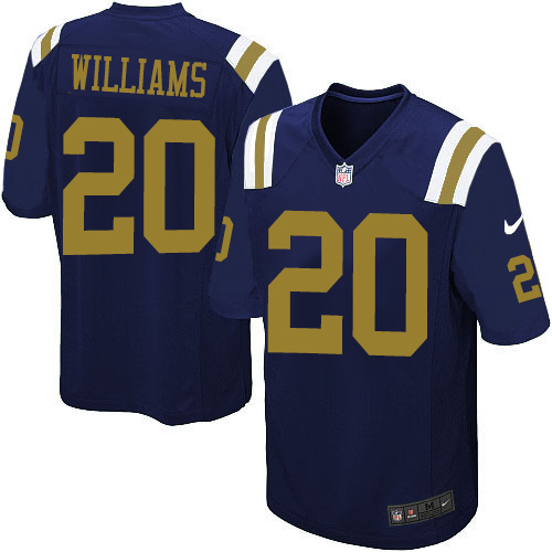 Men's Limited Marcus Williams Nike Jersey Navy Blue Alternate - #20 NFL New York Jets